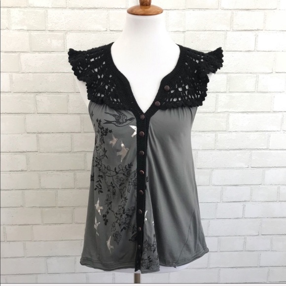 Free People Tops - Free People sparrow crochet sleeveless top